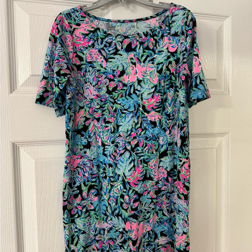 Tropical Print Lilly Pulitzer Girls Dress - 6/7
